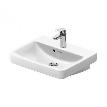 Duravit No.1 Wall Hung Handrinse Basin with Overflow 500mm Wide - 1 Tap Hole