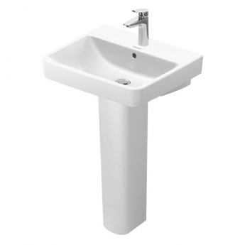 Duravit No.1 Basin and Full Pedestal 550mm Wide - 1 Tap Hole