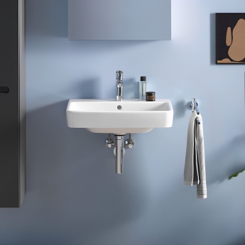 Duravit No.1 Wall Hung Handrinse Basin with Overflow 500mm Wide - 1 Tap Hole