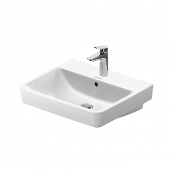 Duravit No.1 Wall Hung Basin with Overflow 600mm Wide - 1 Tap Hole