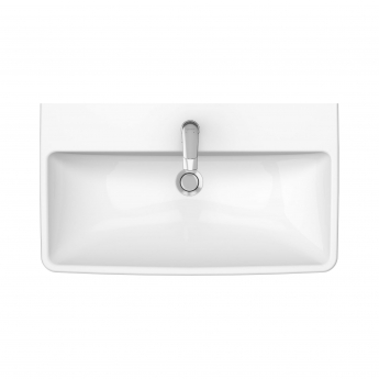 Duravit No.1 Basin and Full Pedestal 800mm Wide - 1 Tap Hole