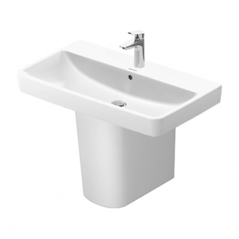 Duravit No.1 Basin and Semi Pedestal 800mm Wide - 1 Tap Hole