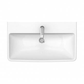 Duravit No.1 Wall Hung Basin with Overflow 800mm Wide - 1 Tap Hole