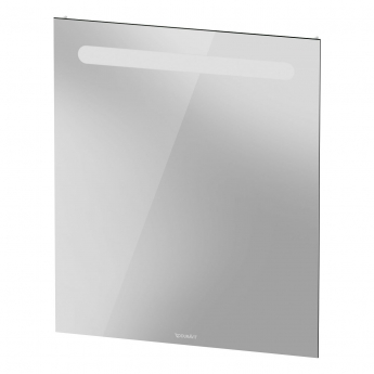 Duravit No.1 LED Bathroom Mirror 700mm H x 600mm W - Matt White