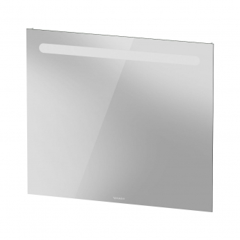 Duravit No.1 LED Bathroom Mirror 700mm H x 800mm W - Matt White