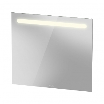 Duravit No.1 LED Bathroom Mirror 700mm H x 800mm W - Matt White