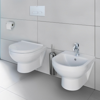 Duravit No.1 Wall Hung Bidet 540mm Projection - 1 Tap Hole