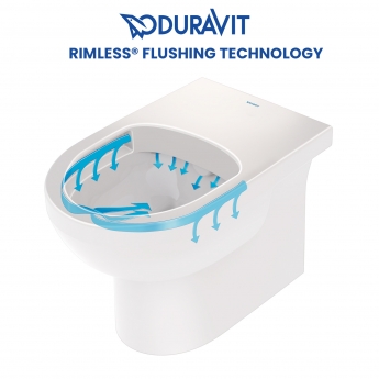 Duravit No.1 Compact Rimless Back to Wall Toilet