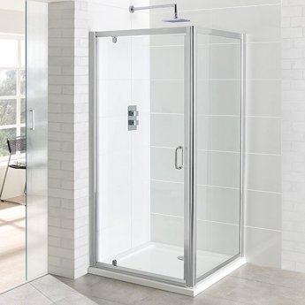Eastbrook Vantage Pivot Shower Door 760mm Wide - 6mm Glass