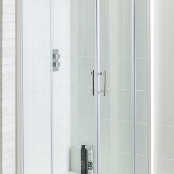 Eastbrook Vantage Quadrant Shower Enclosure 800mm x 800mm White - 6mm Glass
