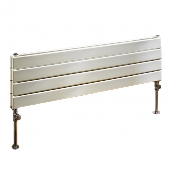 EcoRad Flat Tube Double Horizontal Radiator 312mm High x 1020mm Wide 8 Sections White