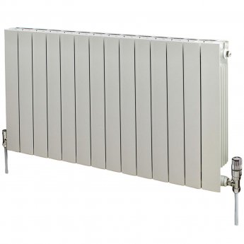 EcoRad Trend Aluminium Radiator 590mm H x 1140mm W (14 Sections) - White
