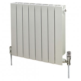 EcoRad Trend Aluminium Radiator 590mm H x 660mm W (8 Sections) - White
