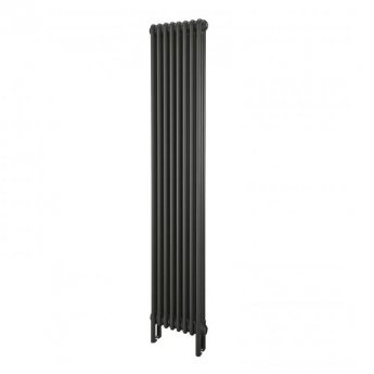 EcoRad Legacy Anthracite 2-Column Radiator 1500mm High x 384mm Wide 8 Sections