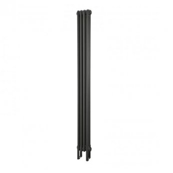 EcoRad Legacy Anthracite 2-Column Radiator 1800mm High x 204mm Wide 4 Sections