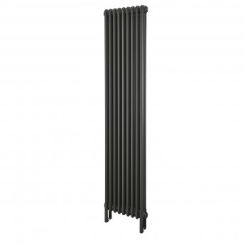 EcoRad Legacy 2 Column Radiator 1802mm High x 429mm Wide 9 Sections - Textured Anthracite