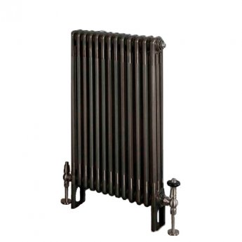 EcoRad Legacy Bare Metal Lacquer 3-Column Radiator 500mm High x 609mm Wide 13 Sections