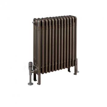 EcoRad Legacy Bare Metal Lacquer 4-Column Radiator 500mm High x 609mm Wide 13 Sections