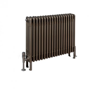 EcoRad Legacy Bare Metal Lacquer 4-Column Radiator 600mm High x 879mm Wide 19 Sections | Product Image