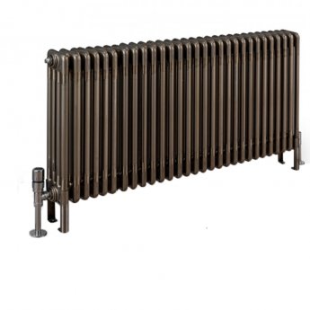 EcoRad Legacy Bare Metal Lacquer 4-Column Radiator 600mm High x 1329mm Wide 29 Sections