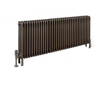 EcoRad Legacy Bare Metal Lacquer 4-Column Radiator 600mm High x 1599mm Wide 35 Sections | Product Image