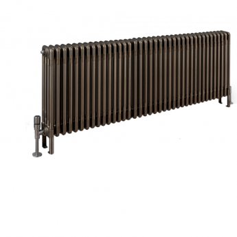 EcoRad Legacy Bare Metal Lacquer 4-Column Radiator 600mm High x 1734mm Wide 38 Sections