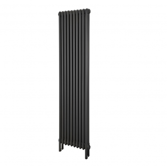 EcoRad Legacy 2 Column Radiator 1502mm High x 474mm Wide 10 Sections - Textured Anthracite