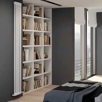 EcoRad Legacy White 2-Column Radiator 1800mm High x 249mm Wide 5 Sections