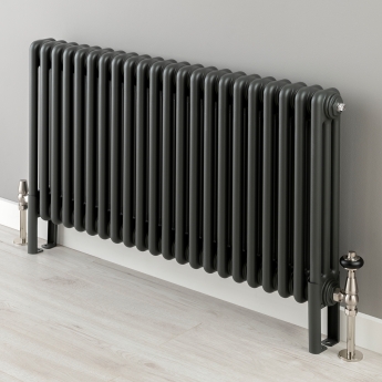 EcoRad Legacy Anthracite 3-Column Radiator 600mm High x 1194mm Wide 26 Sections