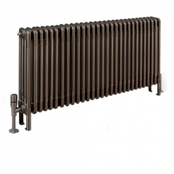 EcoRad Legacy Bare Metal Lacquer 4-Column Radiator 600mm High x 1329mm Wide 29 Sections