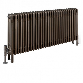 EcoRad Legacy Bare Metal Lacquer 4-Column Radiator 600mm High x 1374mm Wide 30 Sections