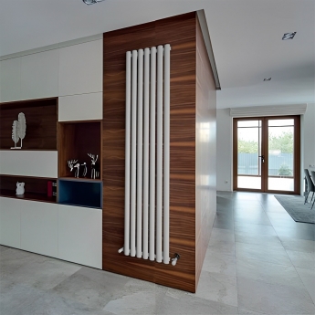 EcoRad Concept Single Vertical Designer Radiator 1820mm H x 420mm W - White
