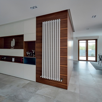 EcoRad Concept Single Vertical Designer Radiator 1820mm H x 600mm W - White