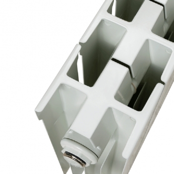 EcoRad Trend Aluminium Radiator 1046mm H x 500mm W (6 Sections) - White