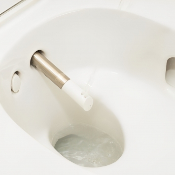Geberit AquaClean Mera Care Floor Standing Close Coupled Toilet - Alpine White