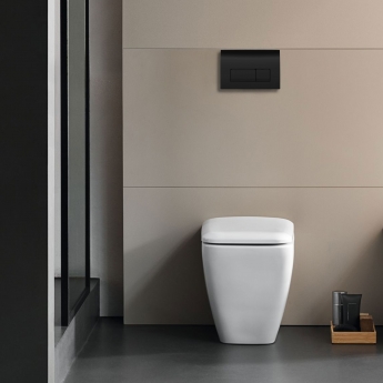 Geberit Delta50 Flush Plate for Dual Flush - Black