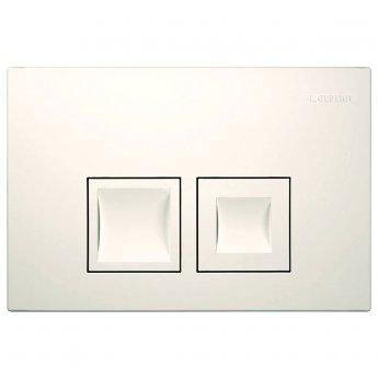 Geberit Delta50 Flush Plate for Dual Flush - White Alpine