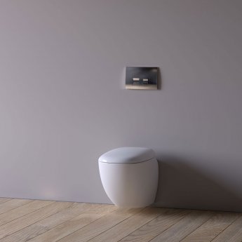 Geberit Delta35 Flush Plate for Dual Flush - Gloss Chrome Plated