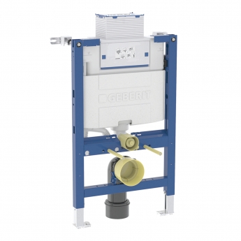 Geberit Duofix 820mm Wall Hung WC Toilet Frame With 120mm Omega Cistern Blue