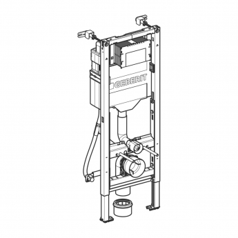 Geberit Duofix 1120mm WC Toilet Frame With 120mm Sigma Cistern for Disabled WC - Blue