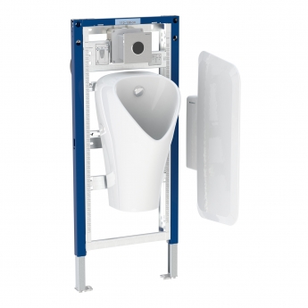 Geberit Duofix Frame for Urinal With Pipe Interrupter 1300mm x 500mm Blue