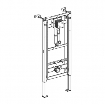 Geberit Duofix Frame for Urinal With Pipe Interrupter 1300mm x 500mm Blue