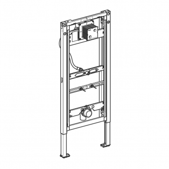 Geberit Duofix Universal Urinal Frame for Spray Head 500mm W x 1120 - 1300mm H - Blue