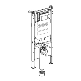Geberit Duofix UP720 WC 1140mm Toilet Frame With 80mm Sigma Cistern - Blue | Product Image