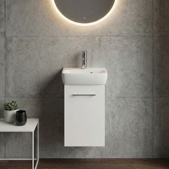Geberit Selnova 360mm 1-Door Wall Hung Vanity Unit | Product Image