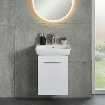 Geberit Selnova 450mm 1-Door Wall Hung Vanity Unit | Product Image