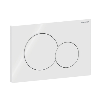 Geberit Sigma01 Dual Flush Plate - White Alpine | Product Image