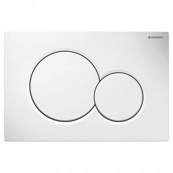Geberit Sigma01 Dual Flush Plate - White Alpine