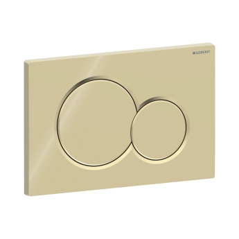 Geberit Sigma01 Dual Flush Plate - Fine Brass Galvanized | Product Image