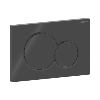 Geberit Sigma01 Dual Flush Plate Jet Black  | Product Image